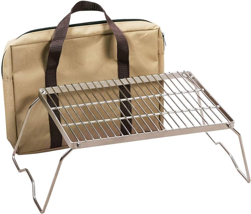 Portable 304 Stainless Steel Campfire Grill for Outdoor Cooking