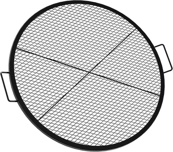 30-Inch Round Grill Grate for Camping and BBQ Cooking