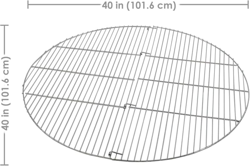 40-Inch Heavy-Duty Chrome-Plated Grill Grate for Fire Pits