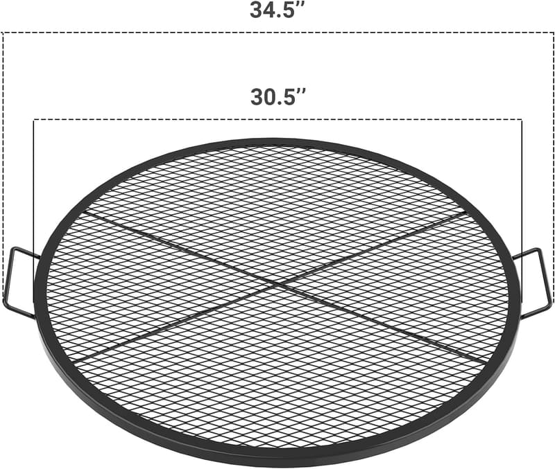 30-Inch Heavy Duty Fire Pit Cooking Grill Grate