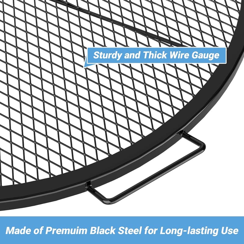 30-Inch Heavy Duty Fire Pit Cooking Grill Grate