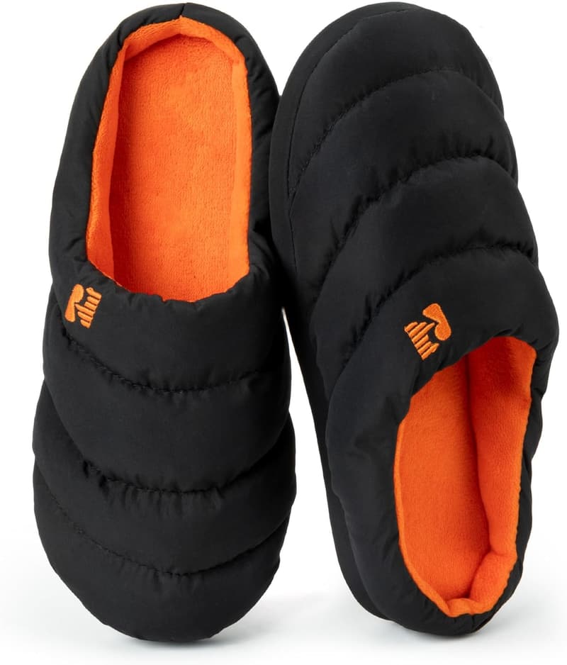 Men's Memory Foam Down Slippers for Cozy Comfort