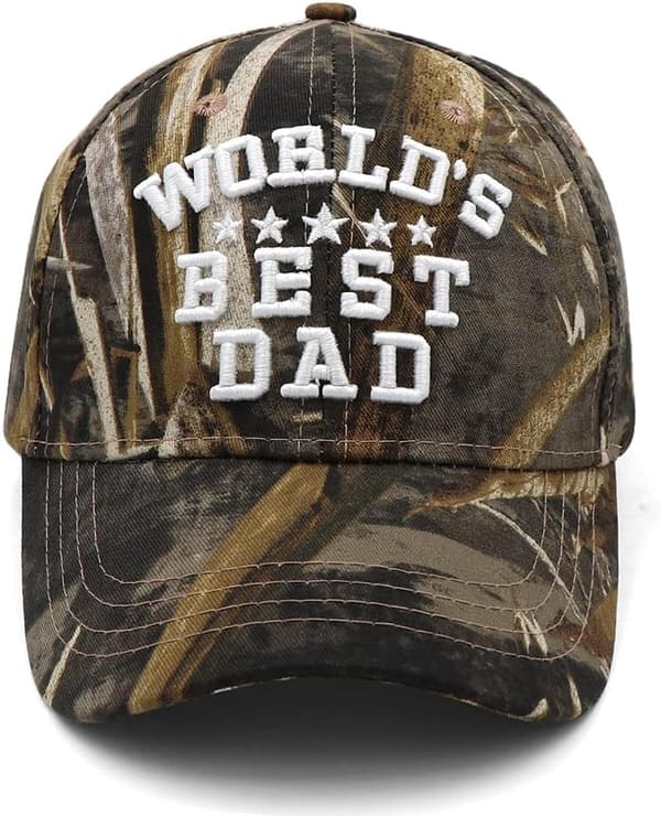 World's Best Dad Hat - Father's Day Baseball Cap Gift