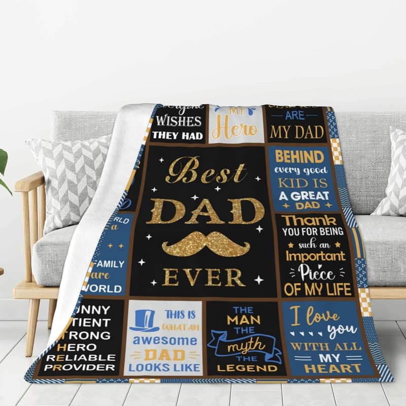 Father's Day Blanket Gift from Kids - 60