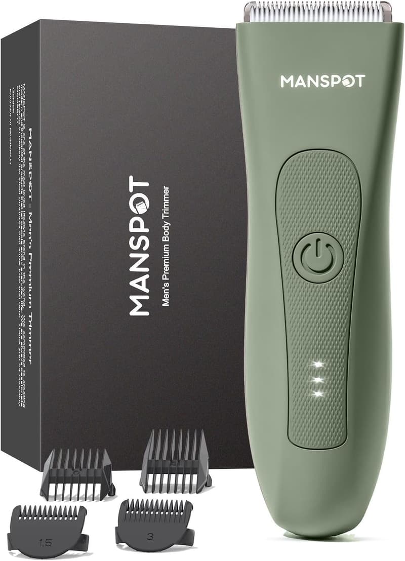 Electric Pubic Hair Trimmer for Men & Women, Waterproof