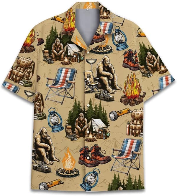 Bigfoot Aloha Shirt for Men and Women – Summer Beach Wear
