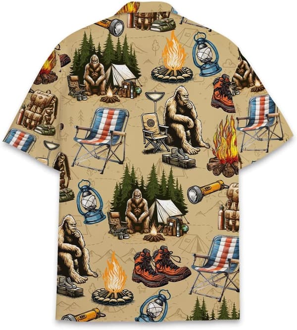 Bigfoot Aloha Shirt for Men and Women – Summer Beach Wear