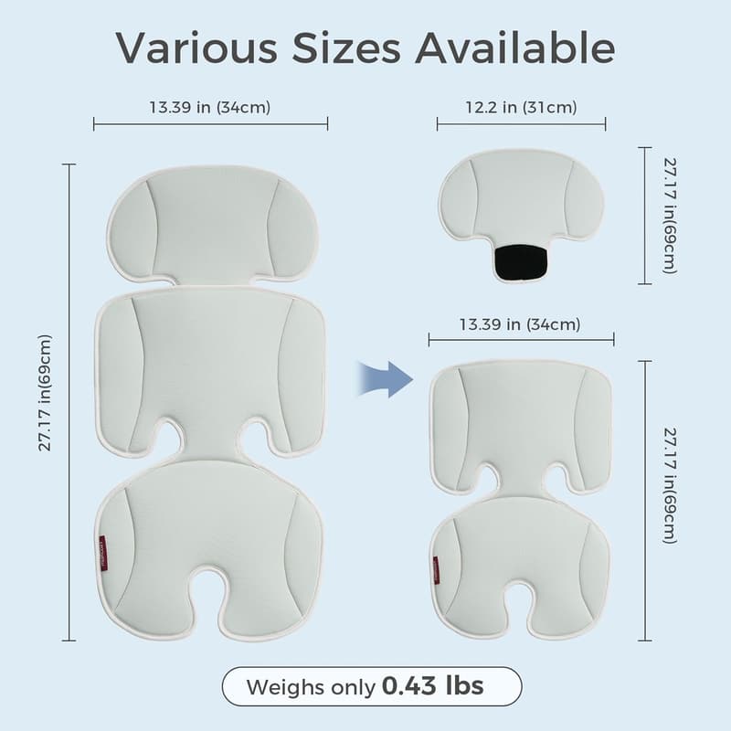 Universal Cooling Pad for Strollers & Car Seats - Breathable & Adjustable
