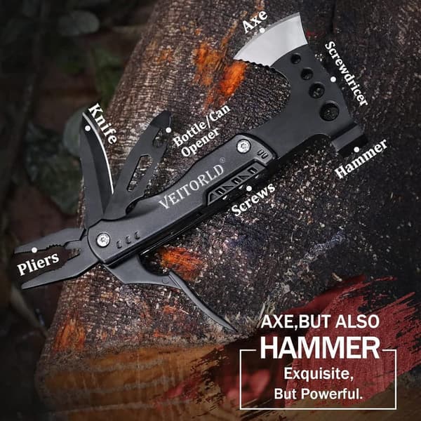 Father's Day Multitool Axe and Hammer Set for Dad