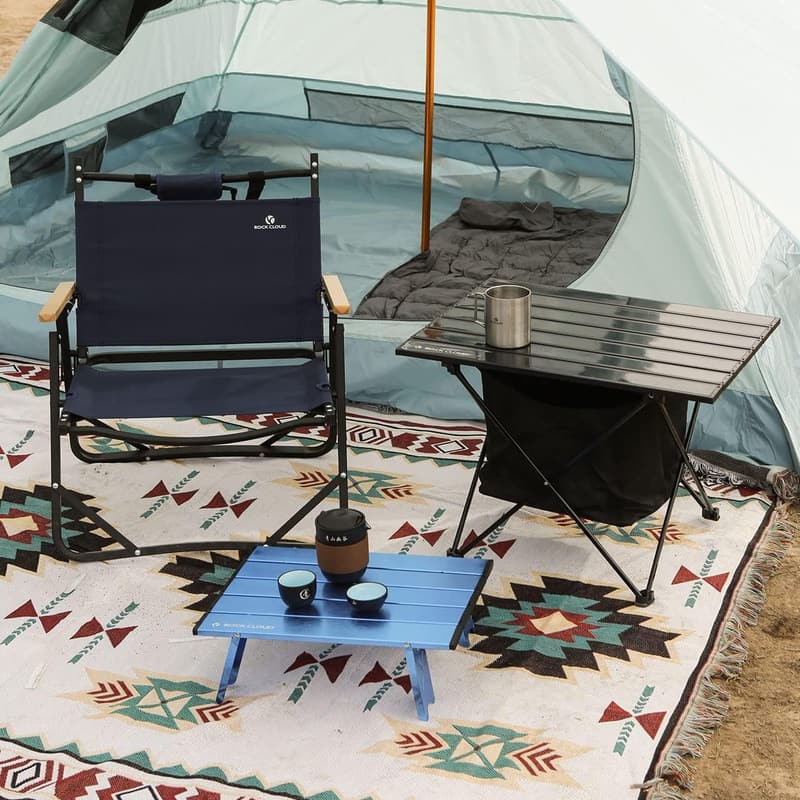 Ultralight Aluminum Portable Camping Table with Storage Bag