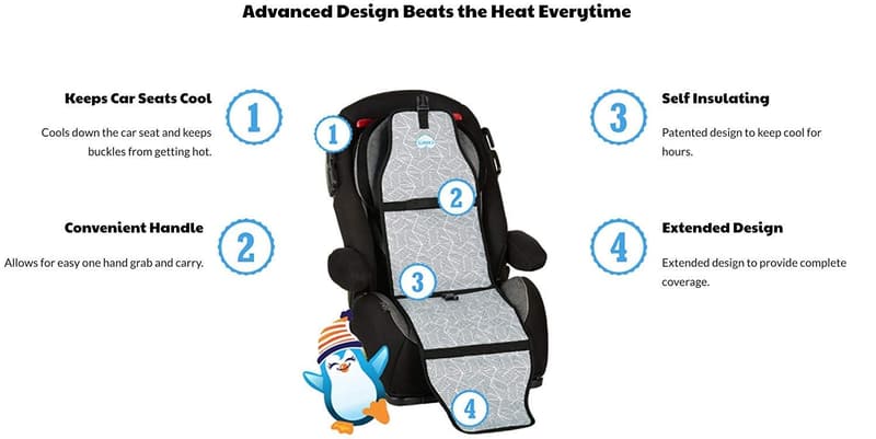 Cooling Pad for Kids - Comfortable Dino Blue for Summer