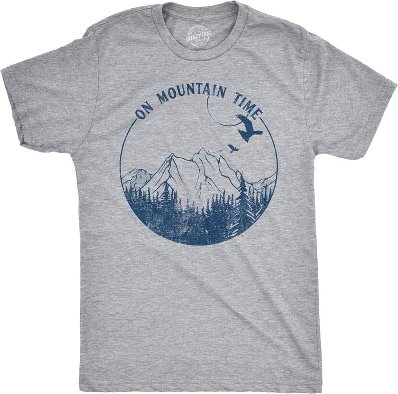 Funny Men's Camping T-Shirt for Outdoor Adventures