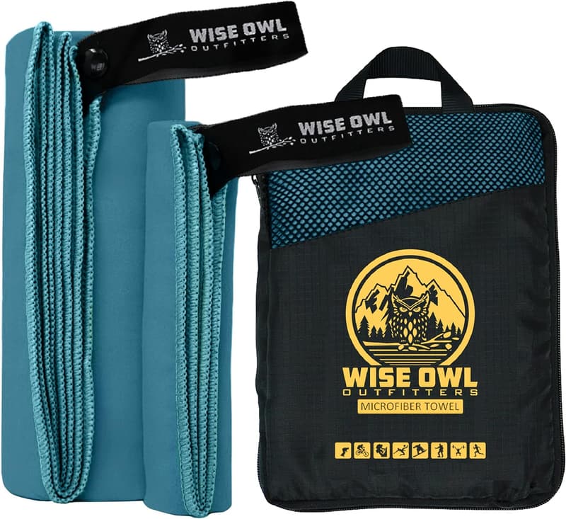 Quick-Dry Microfiber Camping Towel for Travel & Outdoor Activities