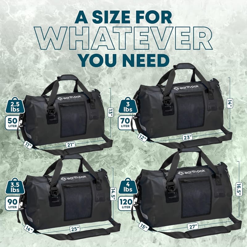 Earth Pak Compact Waterproof Dry Bag for Outdoor Adventures