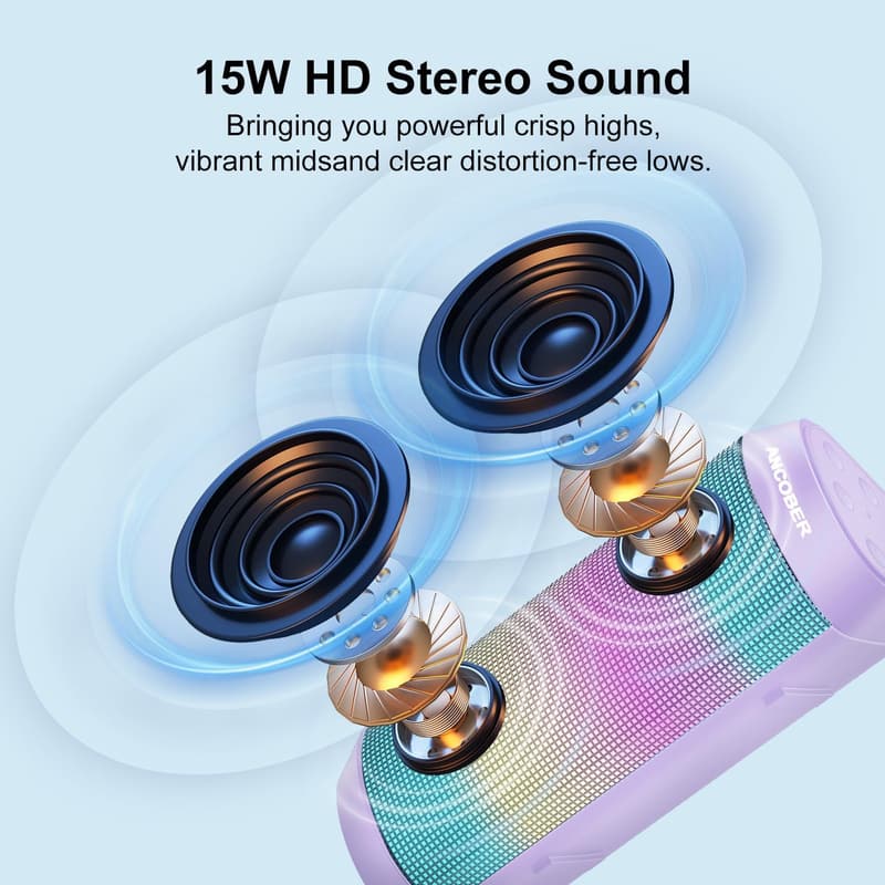 Wireless Bluetooth Speaker with LED Lights - Ideal for Parties