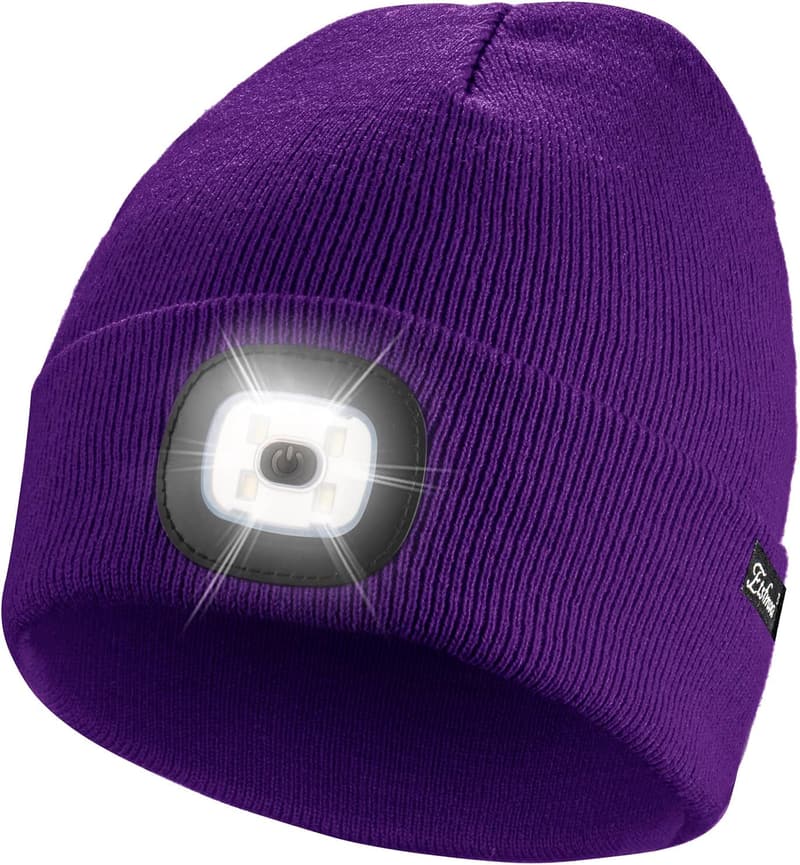 USB Rechargeable Beanie - Unisex Gift for Dad