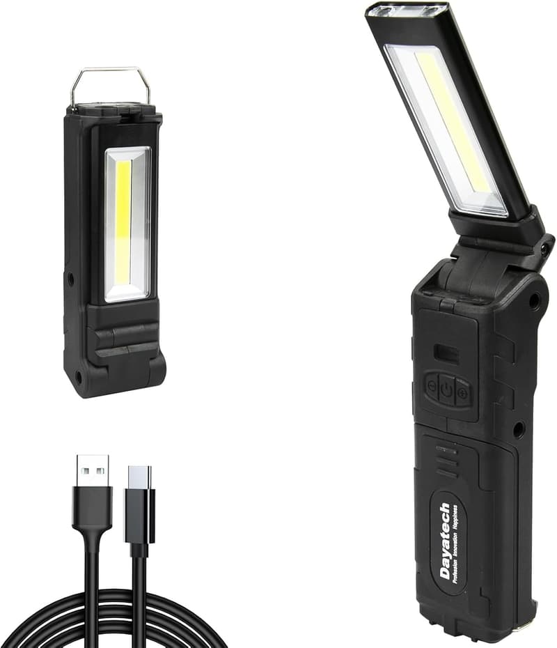 Rechargeable LED Work Light with Magnetic Base for Men