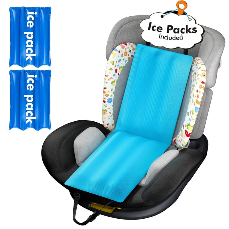 Car Seat Cooling Pad with Ice Packs for Babies and Pets