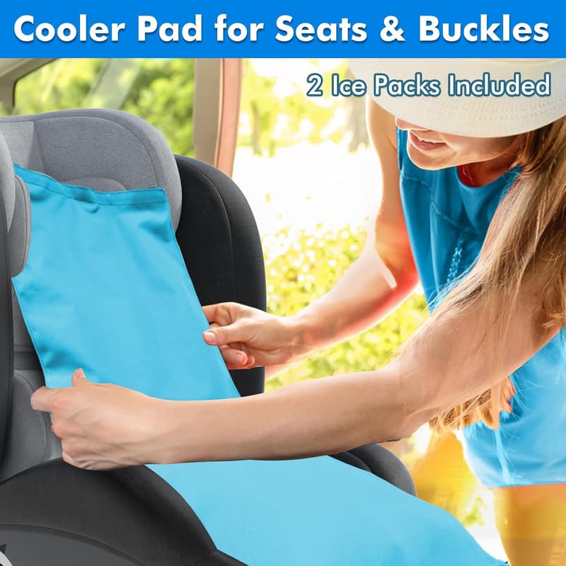 Car Seat Cooling Pad with Ice Packs for Babies and Pets