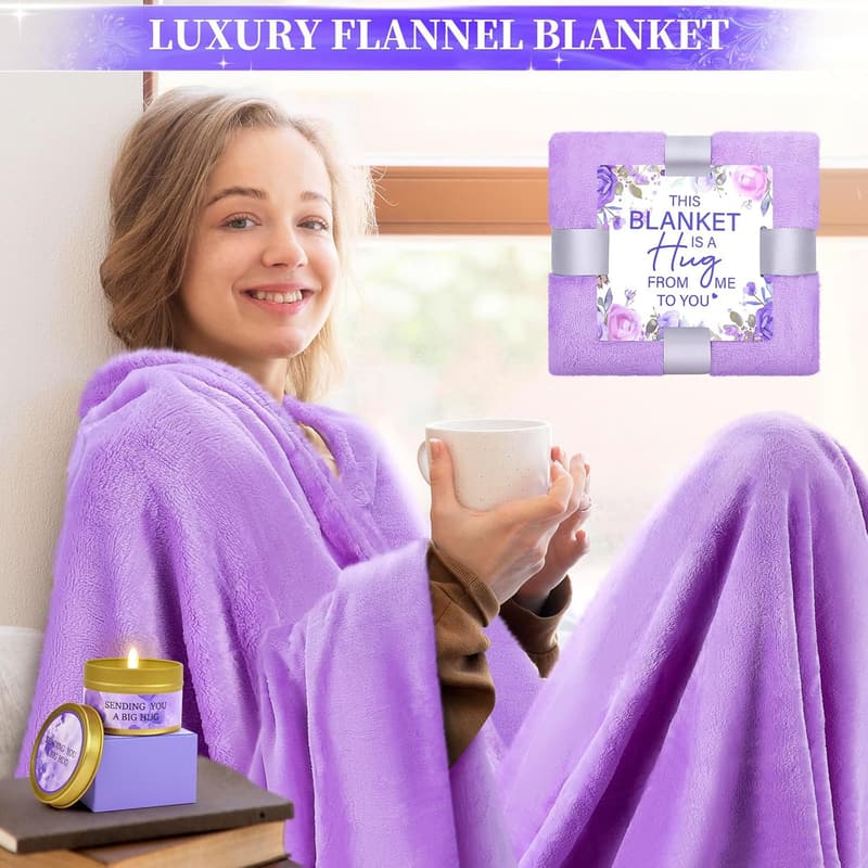 Birthday Gift Basket for Women - Purple Self-Care Package