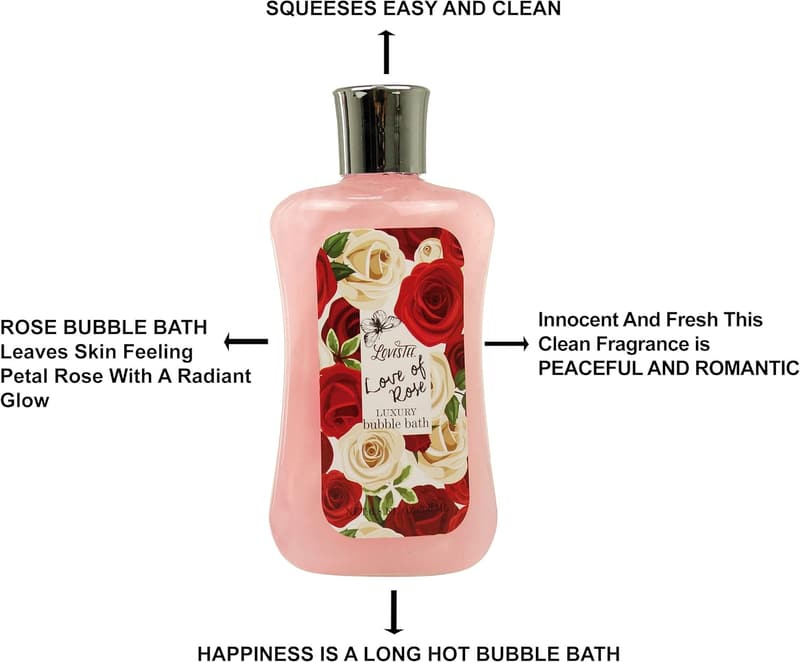 Mother's Day Spa Basket for Women - Rose Shower Gel & Bath Essentials