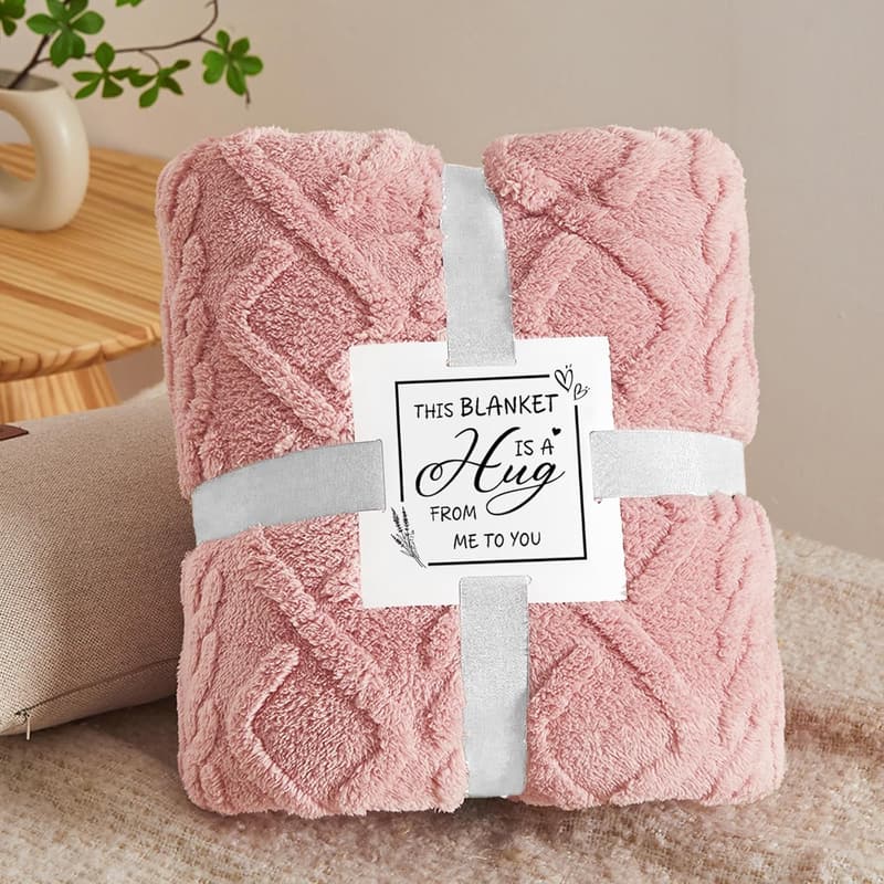Birthday Spa Gift Basket for Women with Luxury Flannel Blanket