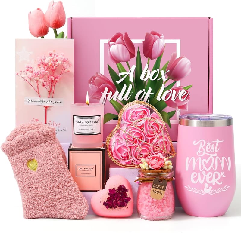 Spa Basket Set for Women – Ideal Birthday Gift for Moms