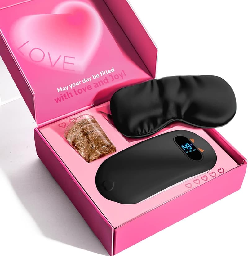 Cordless Heating Pad Gift Set for Women - 6 Heat Levels & Massage Modes