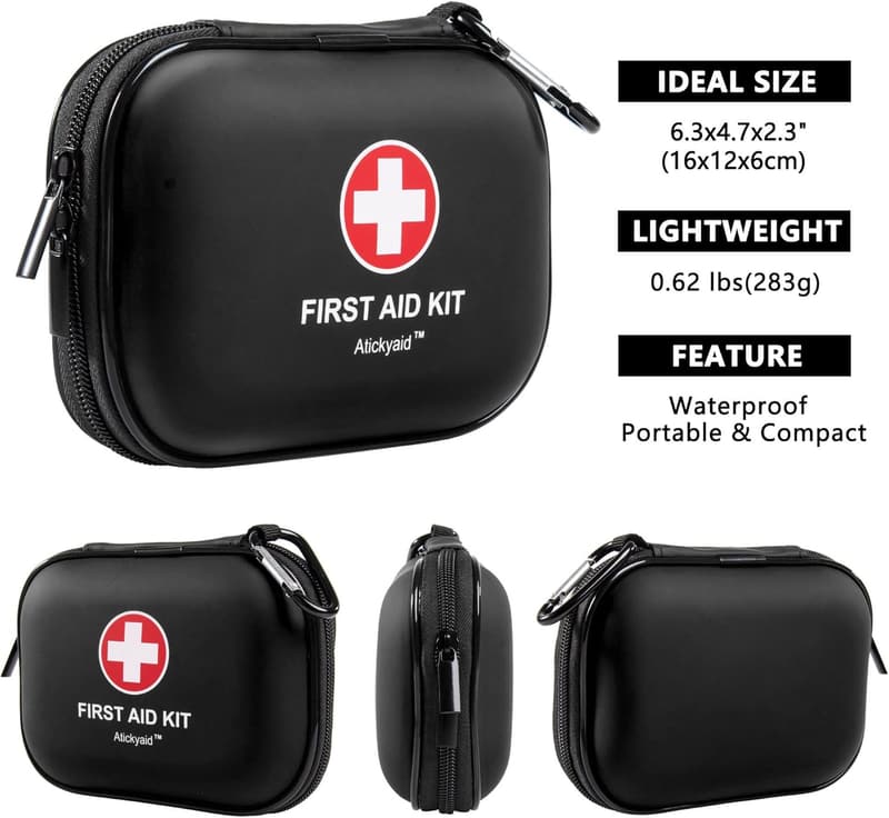 120-Piece Waterproof Mini First Aid Kit for Travel & Home