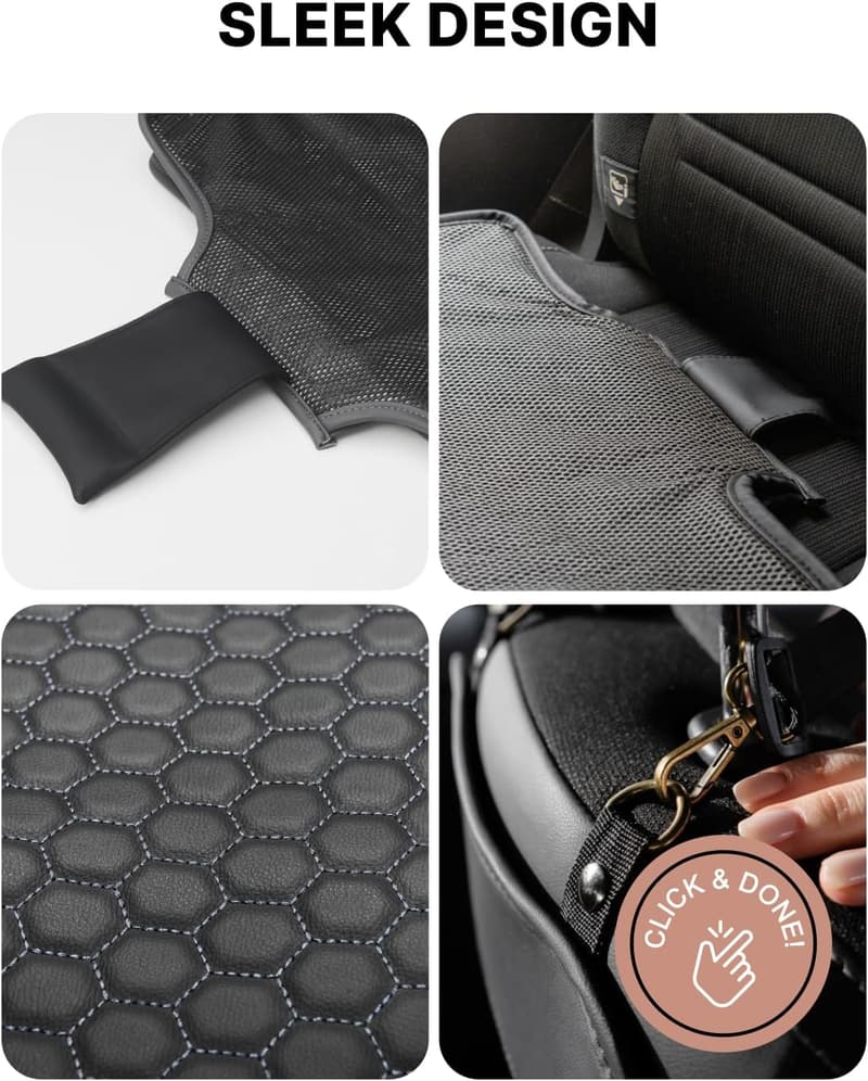 Child Car Seat Protector - Premium Waterproof Leather Cover