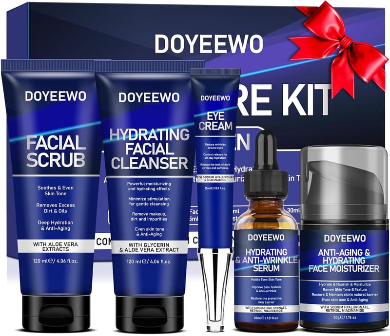 Men's Anti-Aging Hydrating Facial Care Kit – Perfect Gift for Him
