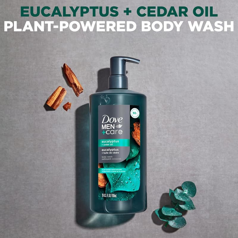 DOVE MEN + CARE Eucalyptus Cedar Body Wash, 26 oz
