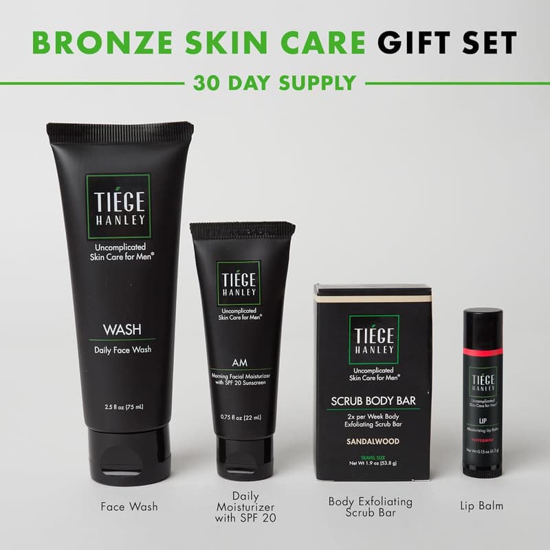 Father's Day Men's Skin Care Gift Set – Bronze Grooming Kit