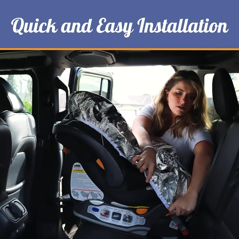 Car Seat Sun Shade Cover - UV Protection for Baby's Comfort