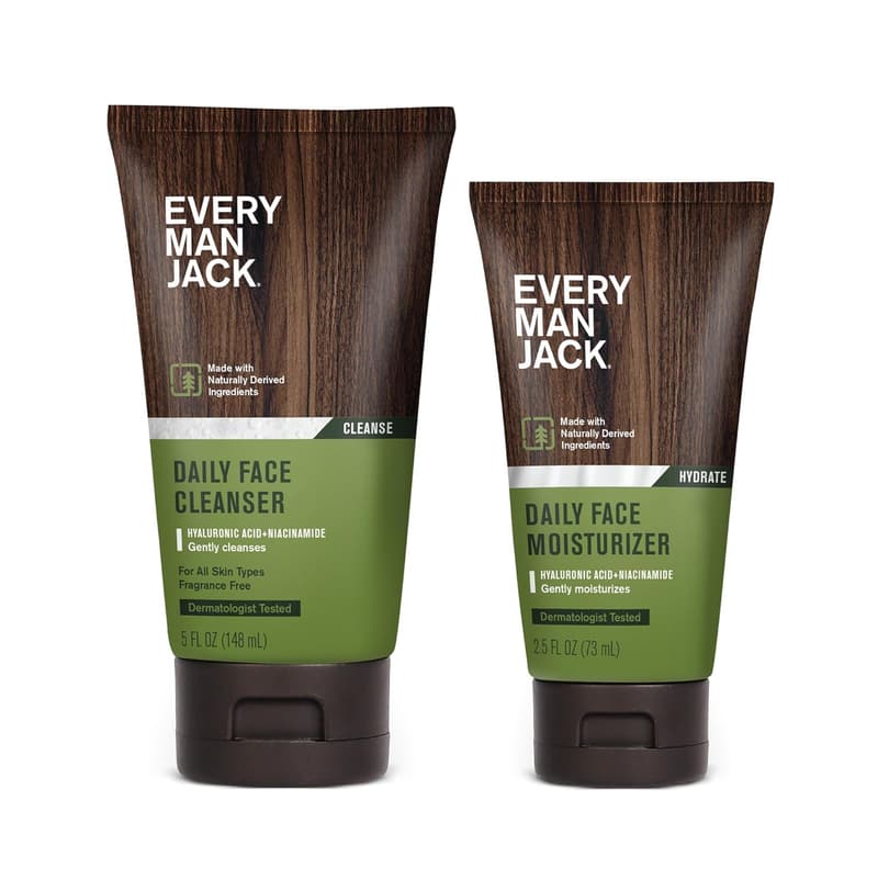 Every Man Jack Daily Face Wash & Lotion Set for Men
