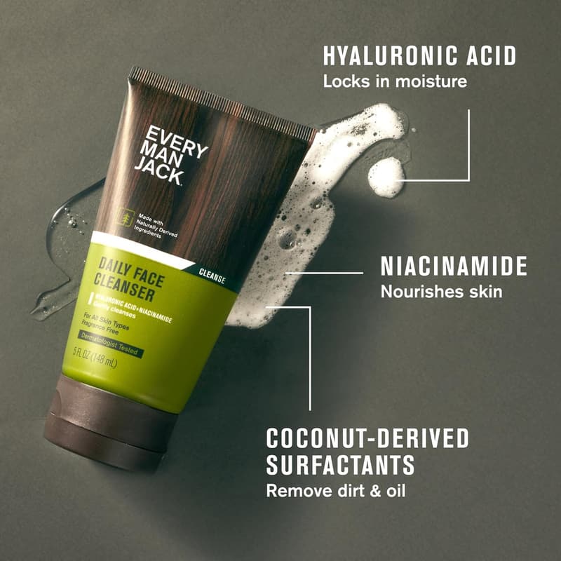 Every Man Jack Daily Face Wash & Lotion Set for Men