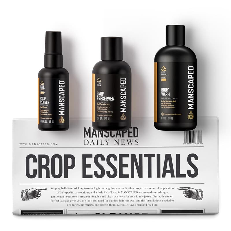 Men's Grooming Essentials Bundle with Body Wash, Deodorant & Toner