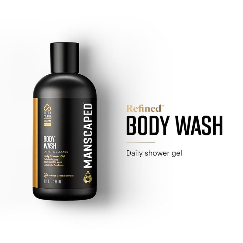 Men's Grooming Essentials Bundle with Body Wash, Deodorant & Toner