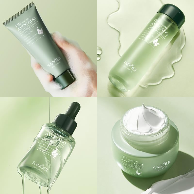 11-in-1 Avocado Skincare Gift Set for Women & Men