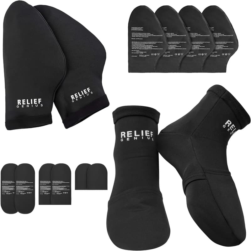 Cold Therapy Socks & Gloves for Chemotherapy Relief, Large
