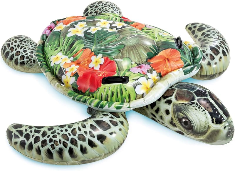 Intex Realistic Sea Turtle Inflatable Pool Float with Handles