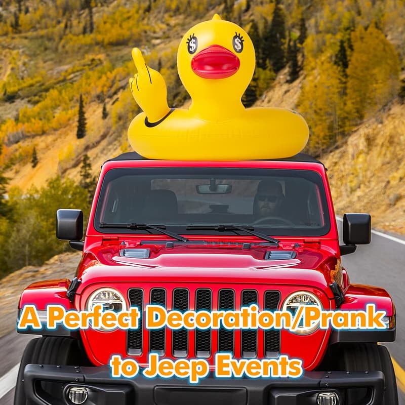 Giant Inflatable Rubber Duck Pool Float for Adults