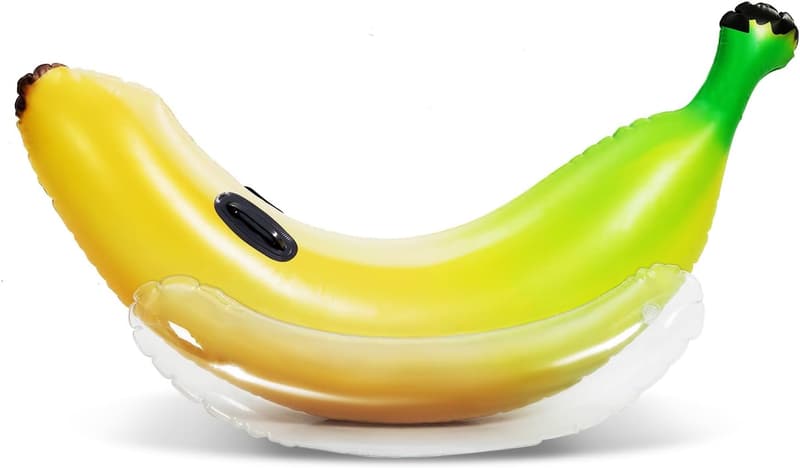 Banana Pool Float - Inflatable Ride-On for Pool Parties