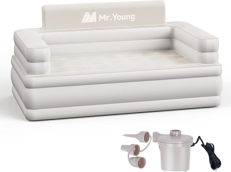 Inflatable Couch for Home & Outdoor | Portable Air Sofa 60