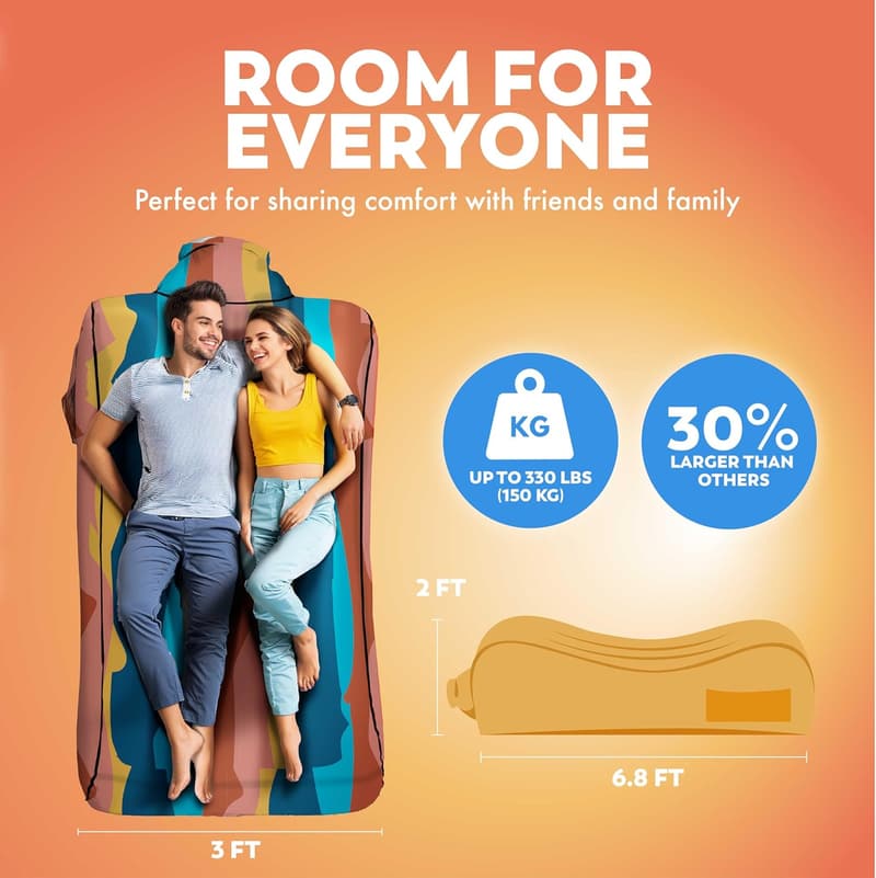 Chillbo Inflatable Couch – Easy Setup Camping Chair