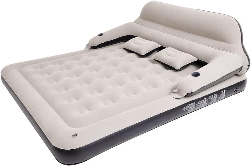 Queen Size Inflatable Sofa Bed with Headboard & Pillow