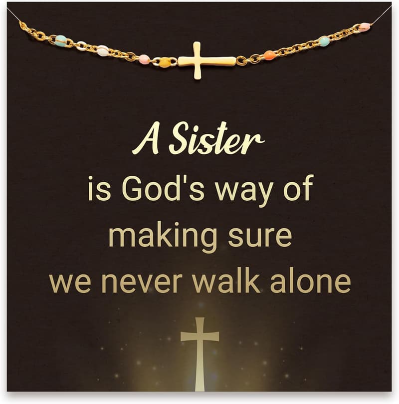Religious Cross Bracelet for Women - Confirmation & Baptism Gift