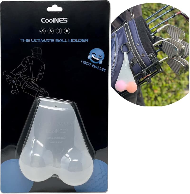 Silicone Funny Ball Holder Pouch - Gag Gift for Sports Enthusiasts