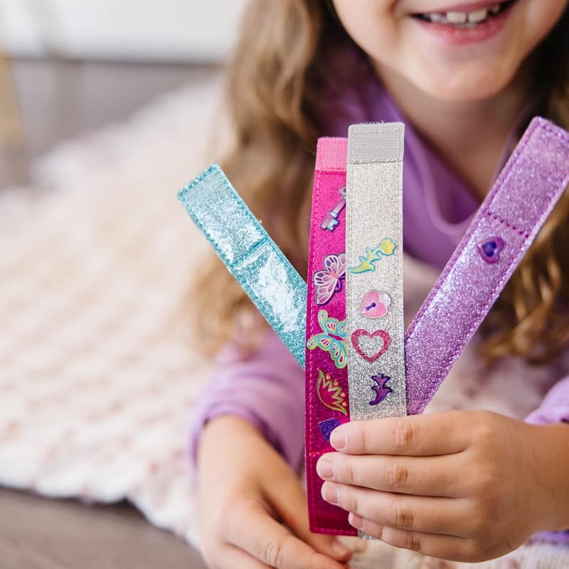 DIY Bracelet Kit with 100+ Sparkle Gems & Stickers