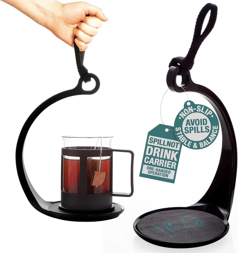 Durable Non-Slip Handheld Beverage Carrier Tray